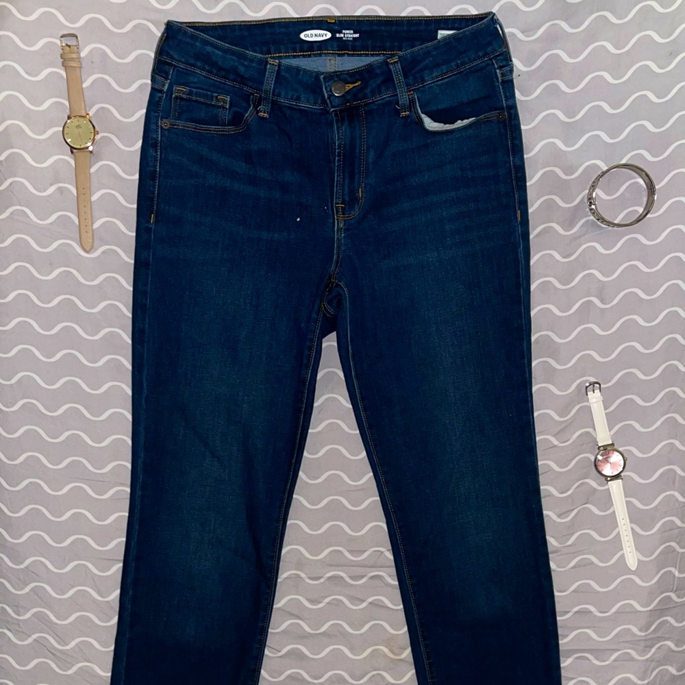 Old Navy Power Slim Straight Mid-Rise